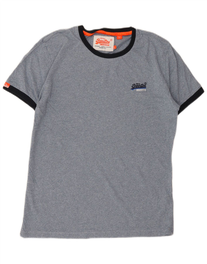 Мужская футболка Superdry, большой синий хлопок