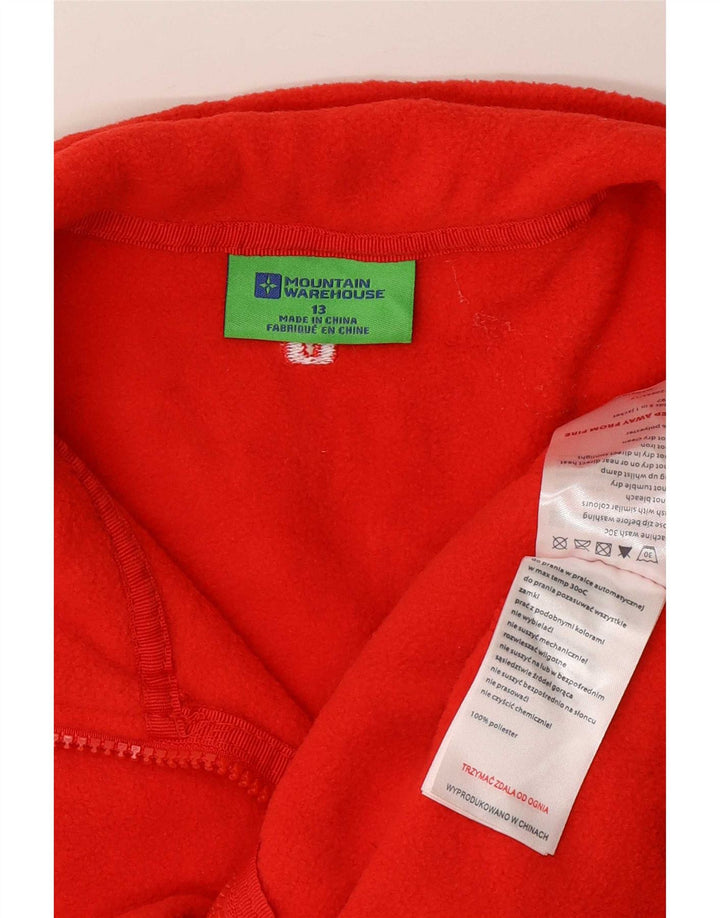 Флисовая куртка Mountain Warehouse для девочек 12–13 лет, красный полиэстер