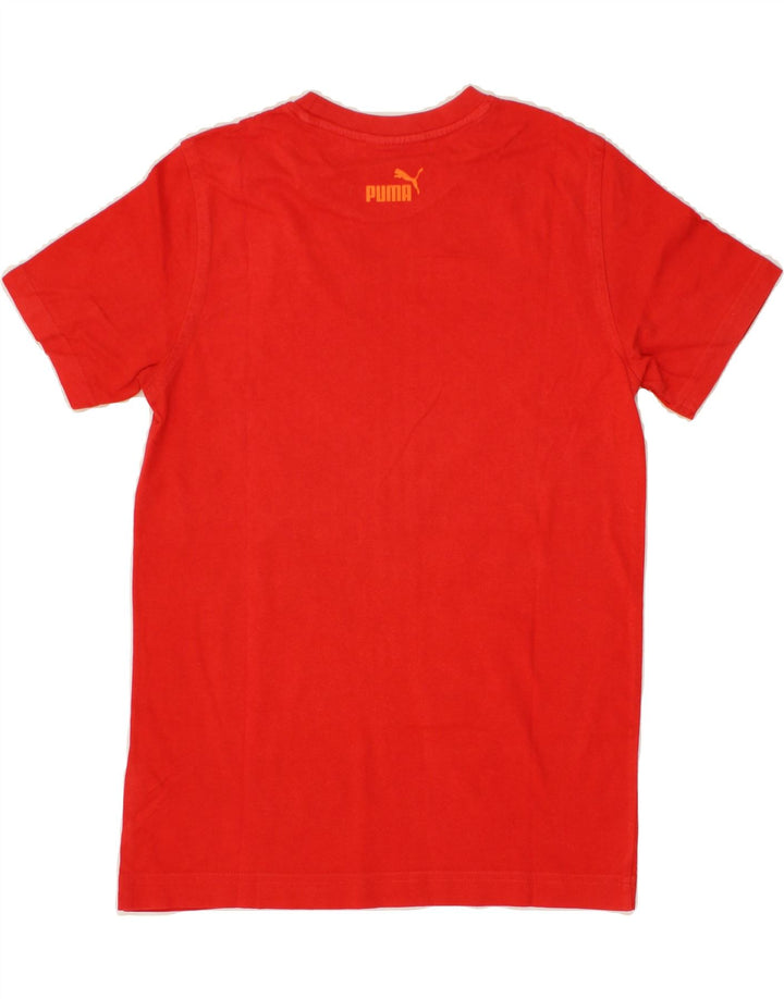 PUMA Mens Graphic T-Shirt Top Small Red Cotton Vintage Puma and Second-Hand Puma from Messina Hembry 