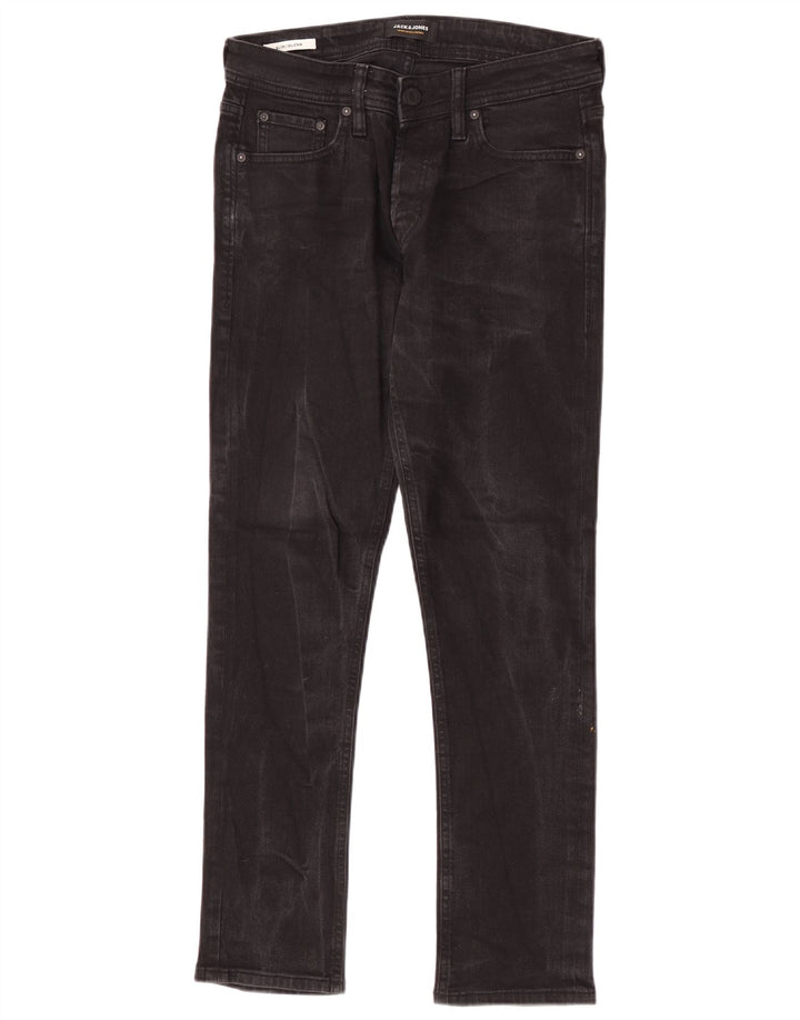 Мужские зауженные джинсы Jack & Jones GLENN W30 L30, черный хлопок