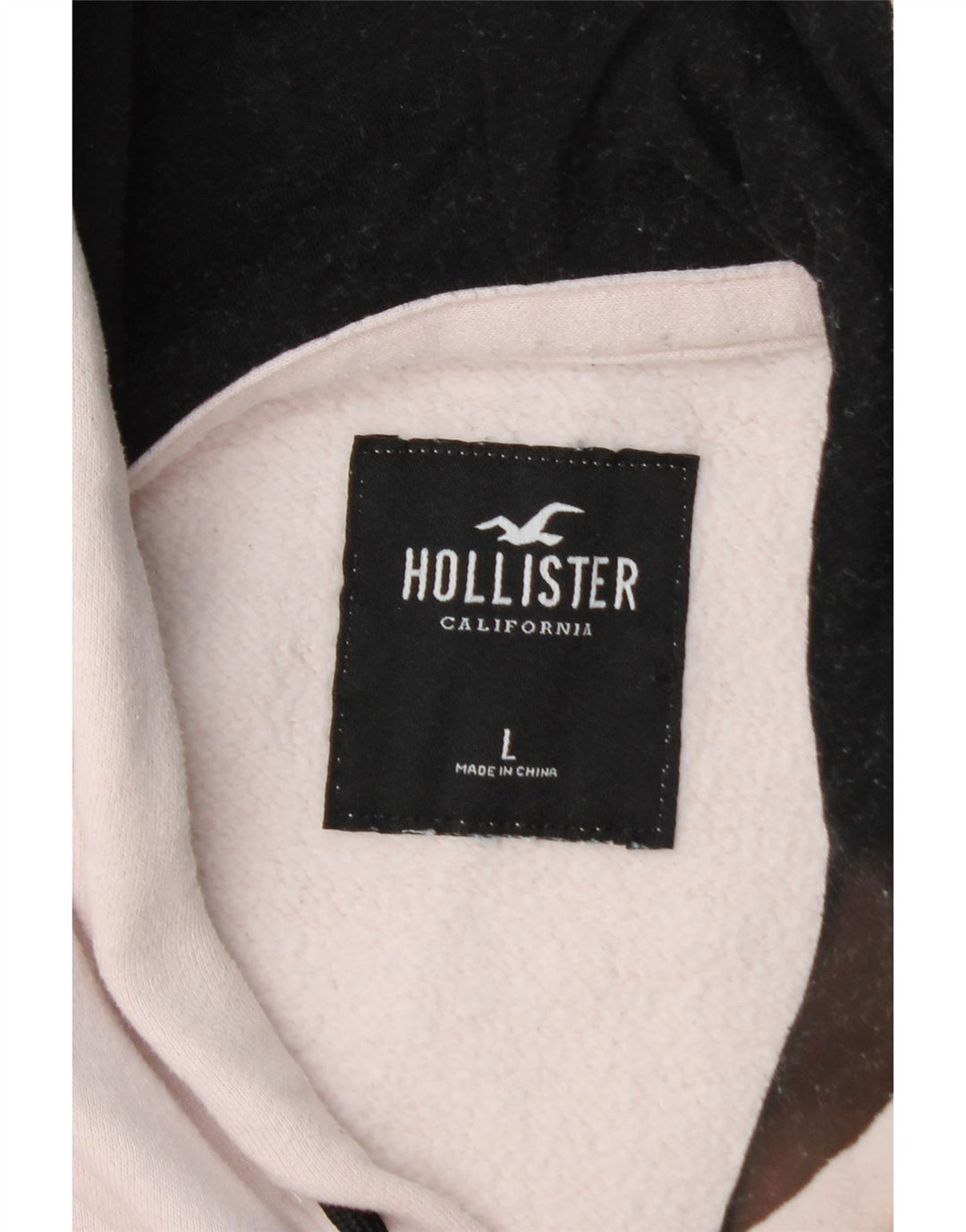 HOLLISTER Мужской джемпер с капюшоном с рисунком, большой белый, хлопок с цветными блоками
