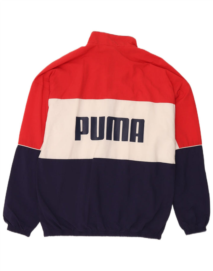 Мужской спортивный костюм PUMA с графическим рисунком, верхняя куртка, средний, разноцветный, с цветными блоками