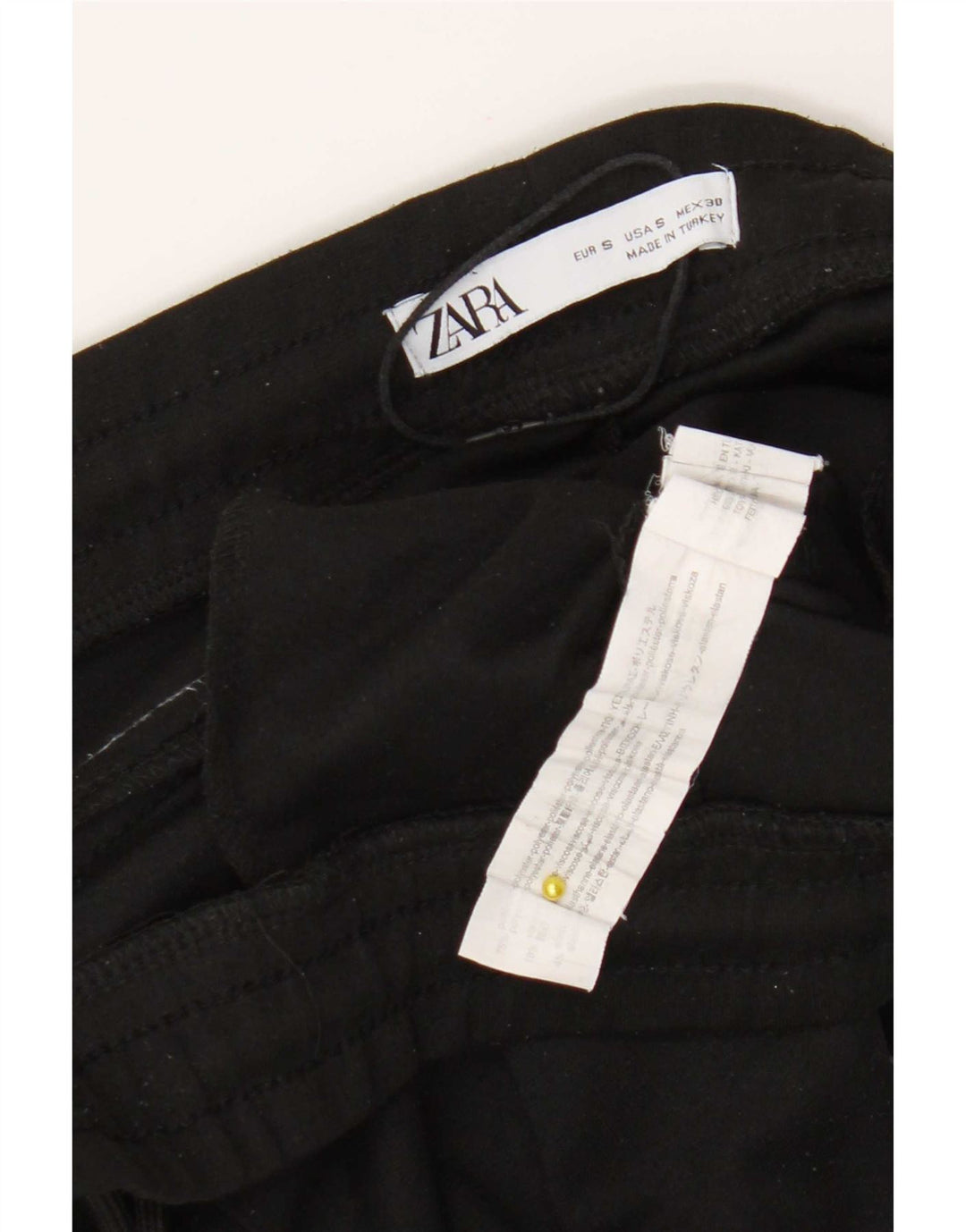 Мужские укороченные спортивные брюки Zara, джоггеры, маленький черный полиэстер