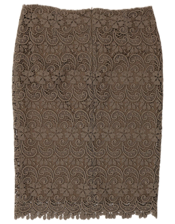 Женская прямая юбка Marks & Spencer Autograph UK 12, средний W30, хаки