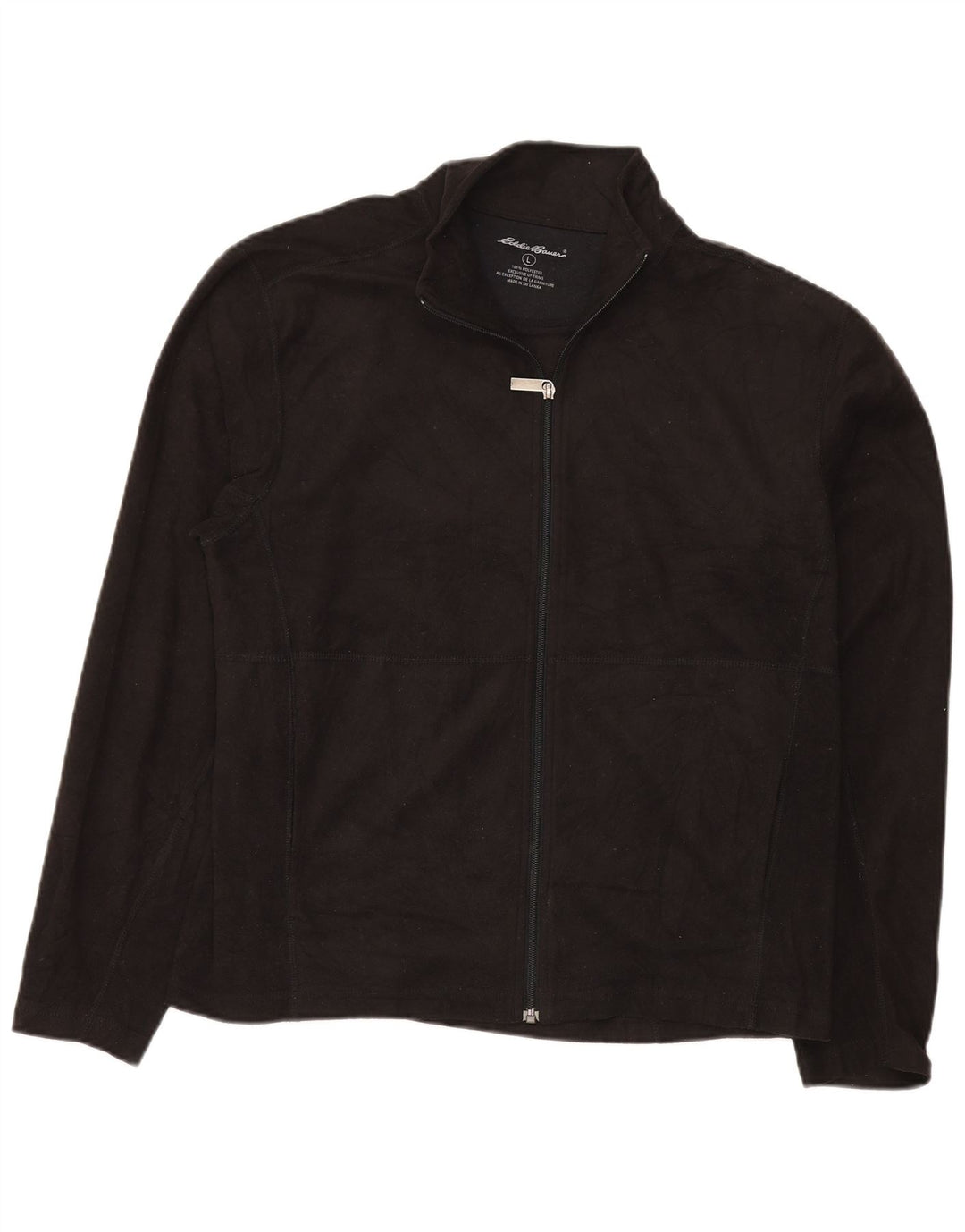 Мужская флисовая куртка Eddie Bauer UK 40, большая, черная, полиэстер