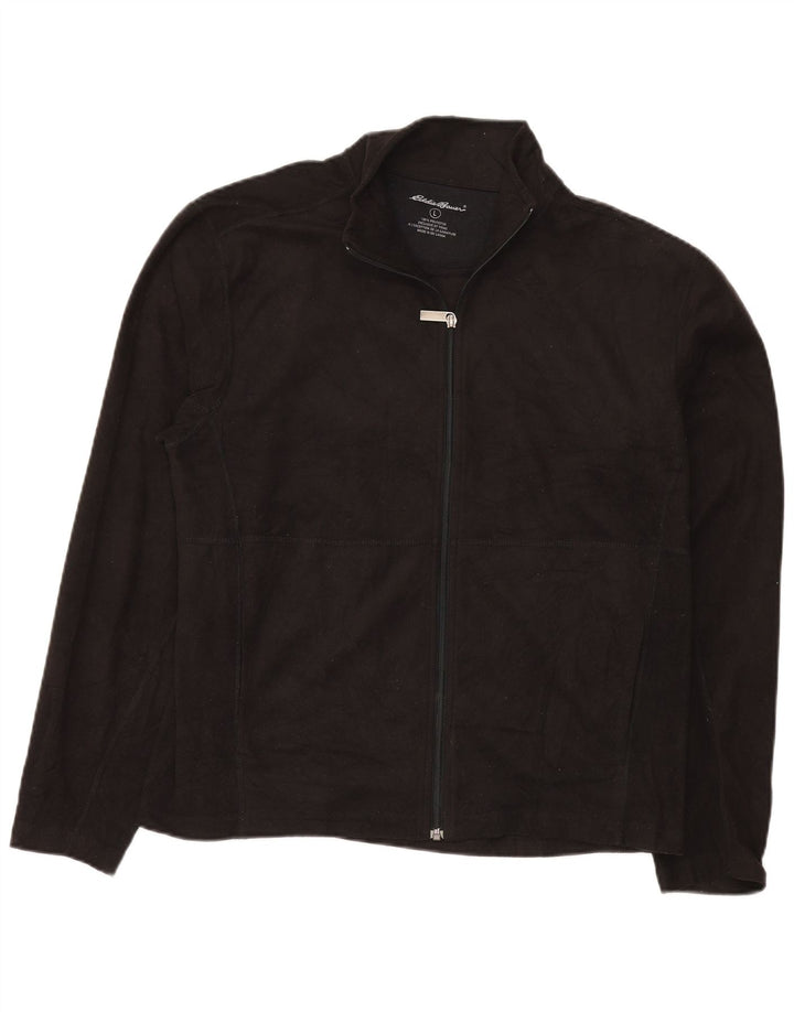 Мужская флисовая куртка Eddie Bauer UK 40, большая, черная, полиэстер