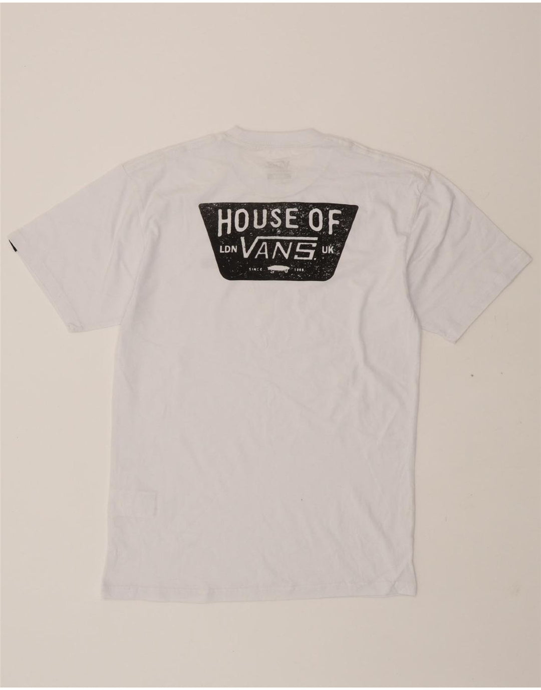 VANS Mens Classic Fit Graphic T-Shirt Top Medium White Cotton Vintage Vans and Second-Hand Vans from Messina Hembry 