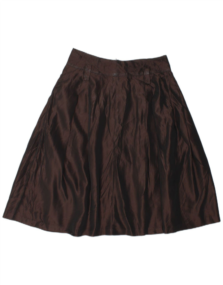 Женская юбка-трапеция Zara Medium W28 Коричневый вискоза