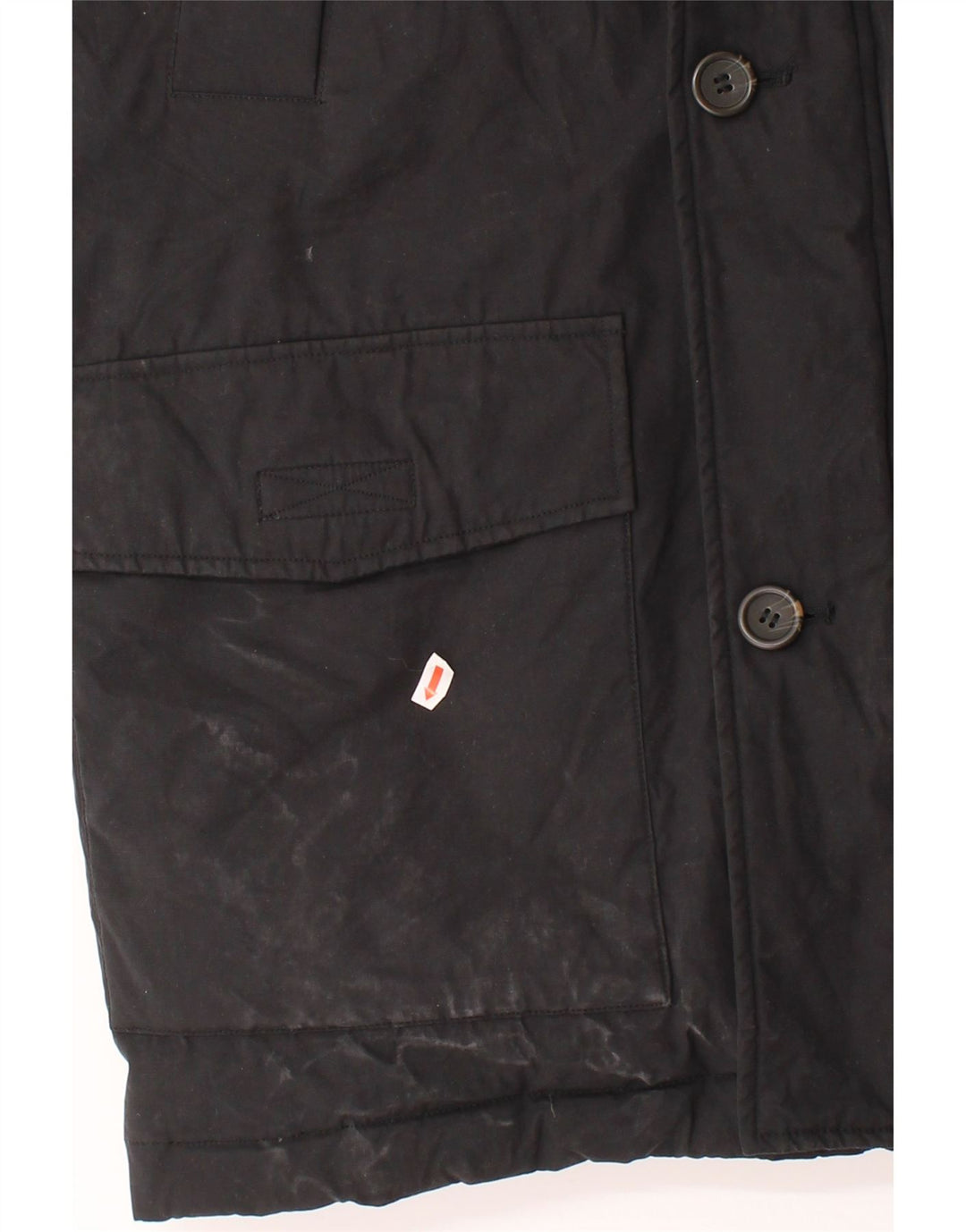 MARLBORO CLASSICS Mens Hooded Padded Coat UK 36 Small Black Polyester Vintage Marlboro Classics and Second-Hand Marlboro Classics from Messina Hembry 