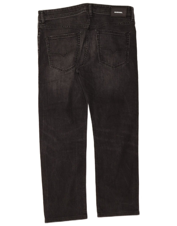 Мужские зауженные джинсы Diesel Buster Regular W33 L26, черные, хлопковые