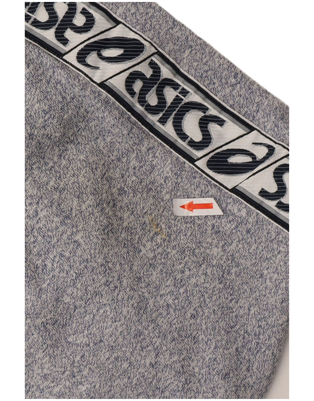 Мужские спортивные брюки ASICS с графическим рисунком, средние темно-синие хлопковые крапинки