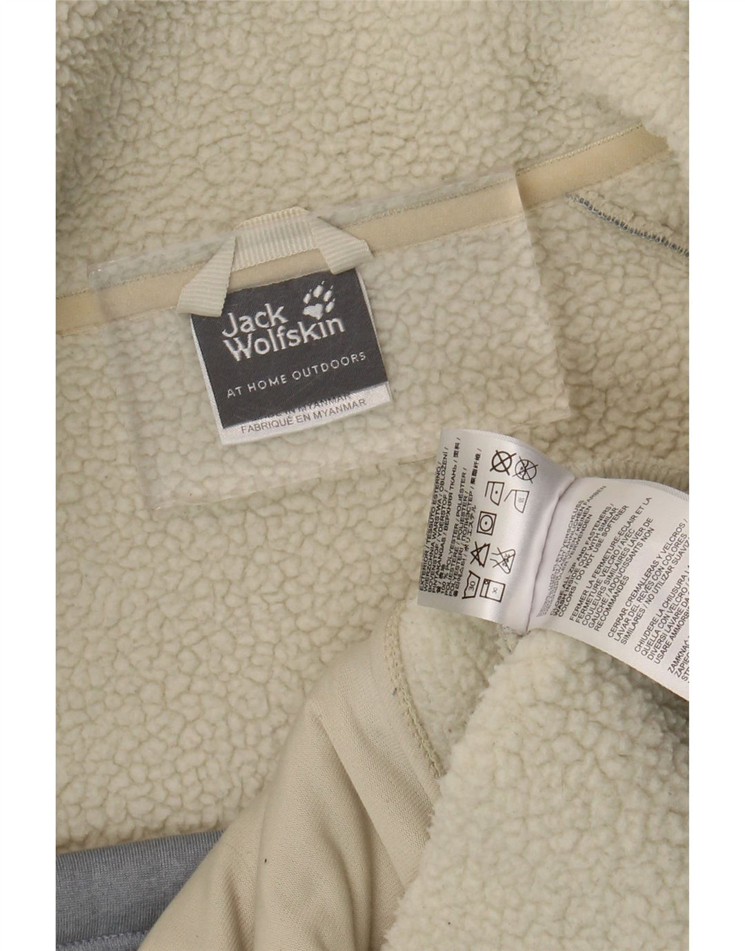 Женская куртка шерпа Jack Wolfskin UK 16, большой синий полиэстер