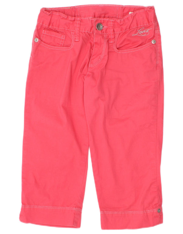 Прямые капри Levi's для девочек 7-8 лет W22 L14 Розовые