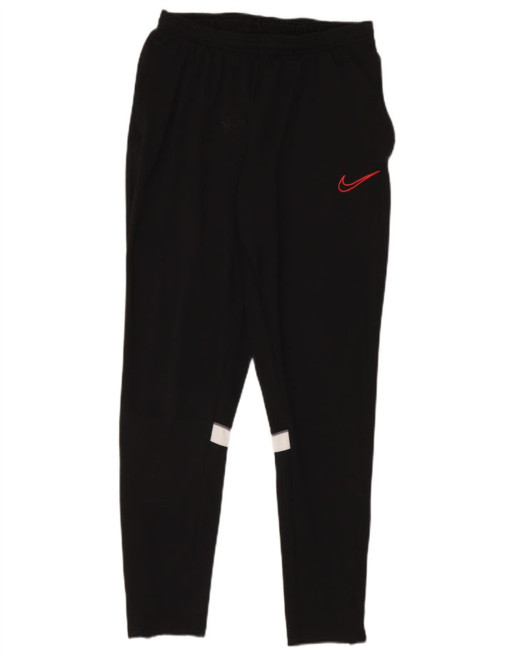 Мужские спортивные брюки Nike Dri Fit, большие черные полиэстер с цветными блоками