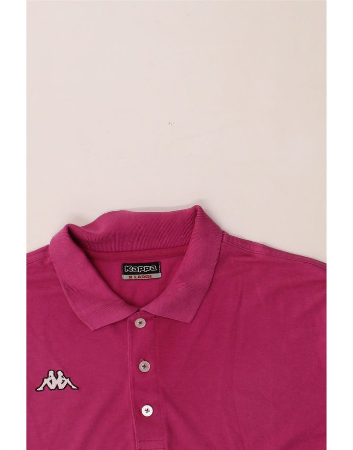 KAPPA Mens Polo Shirt XL Pink Cotton Vintage Kappa and Second-Hand Kappa from Messina Hembry 