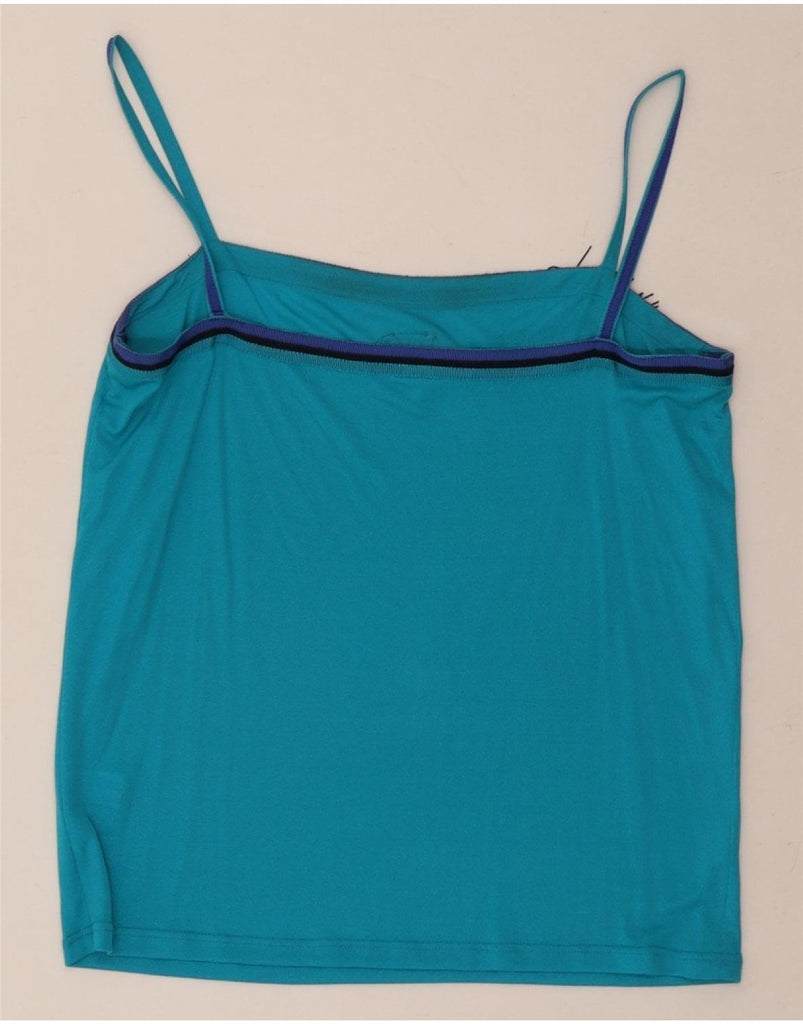 LOUIS FERAUD Womens Cami Top EU 38 Medium Blue Viscose Vintage Louis Feraud and Second-Hand Louis Feraud from Messina Hembry 