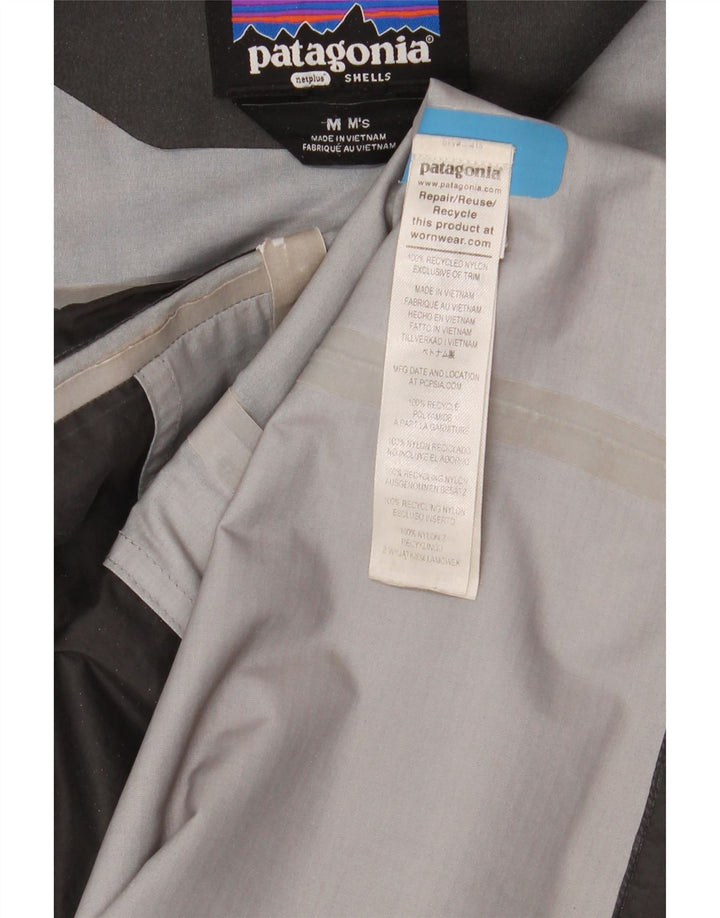 Мужская дождевик Patagonia с капюшоном UK 38, средний синий нейлон