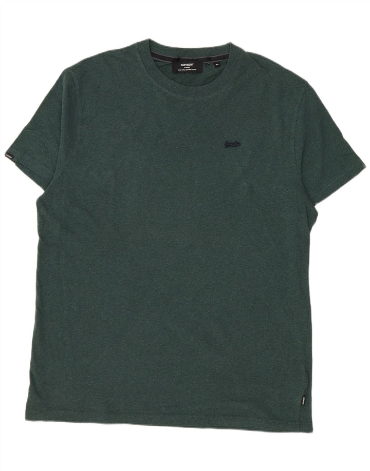 Мужская футболка Superdry Top XL, зеленый хлопок