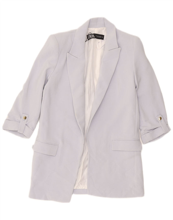 Женский пиджак свободного кроя Zara UK 6 XS фиолетовый полиэстер