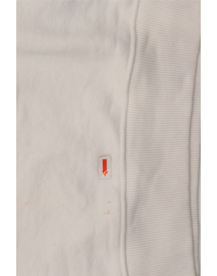 TOMMY HILFIGER Женский укороченный свитшот оверсайз UK 6 XS Белый