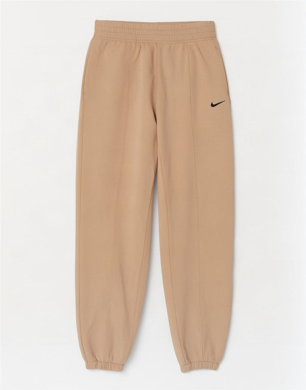 Женские спортивные брюки свободного кроя Nike UK 6 XS, бежевый хлопок