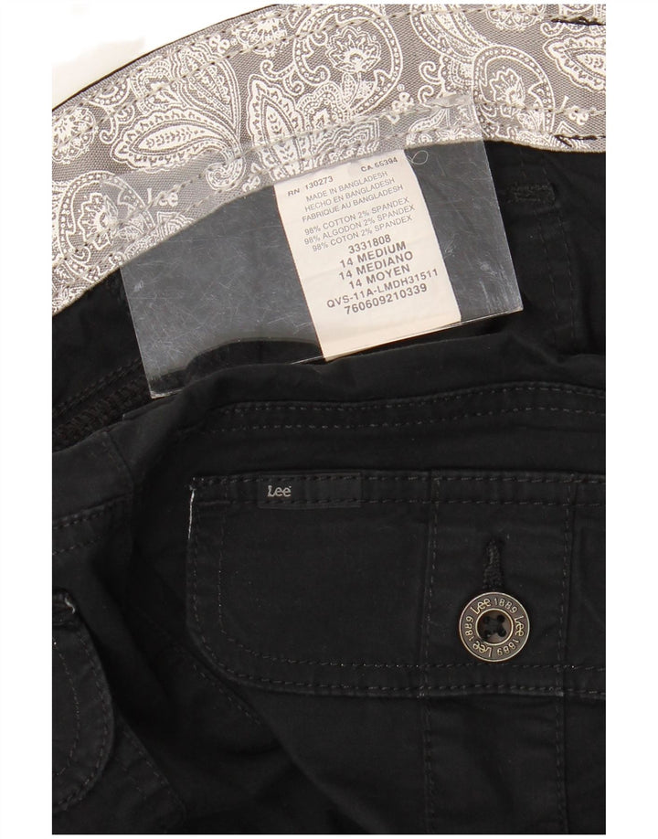 Женские шорты-карго LEE США 14 XL W36, черный хлопок