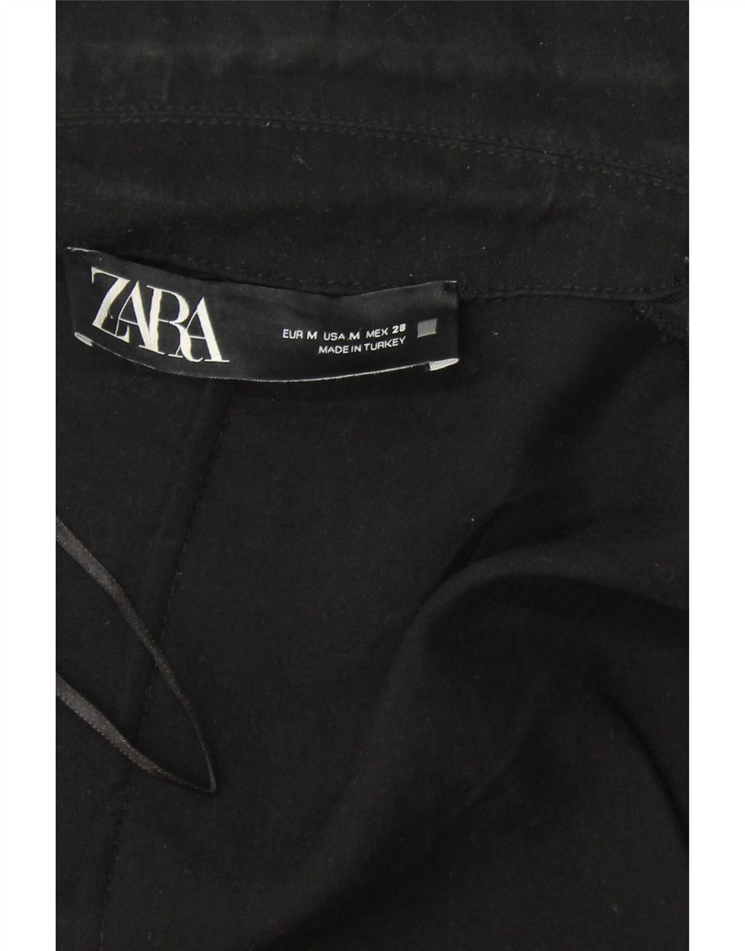 Женское открытое пальто Zara UK 14, средний черный из лиоцелла