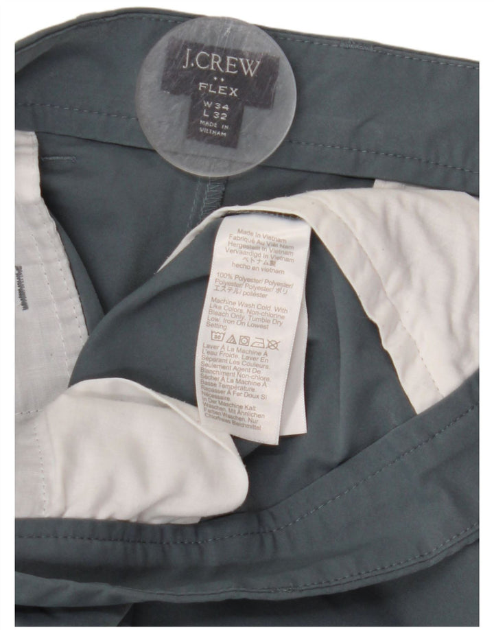 Мужские узкие брюки-чиносы J. CREW W34 L32, серый полиэстер