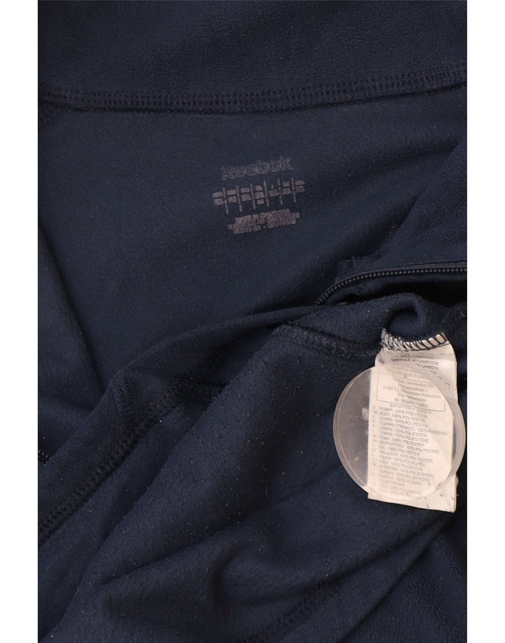 Мужская флисовая куртка REEBOK UK 42 XL темно-синяя, полиэстер