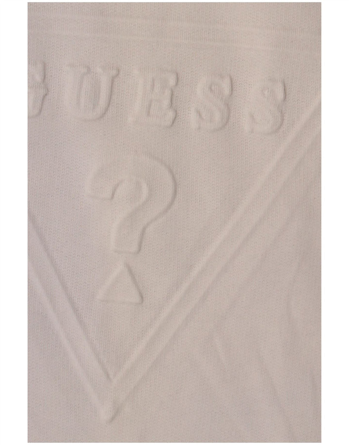 Guess Мужской свитшот с рисунком XL из хлопка белого цвета