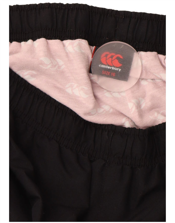 CANTERBURY Мужские спортивные брюки с графическим рисунком UK 16, большие черные полиэстер