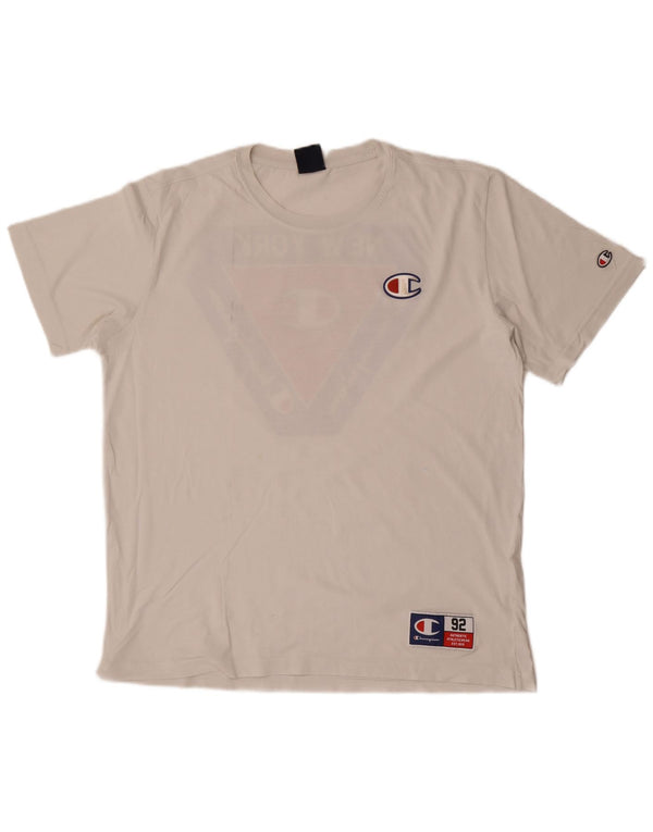 Мужская футболка с рисунком Champion New York Top XL, белая