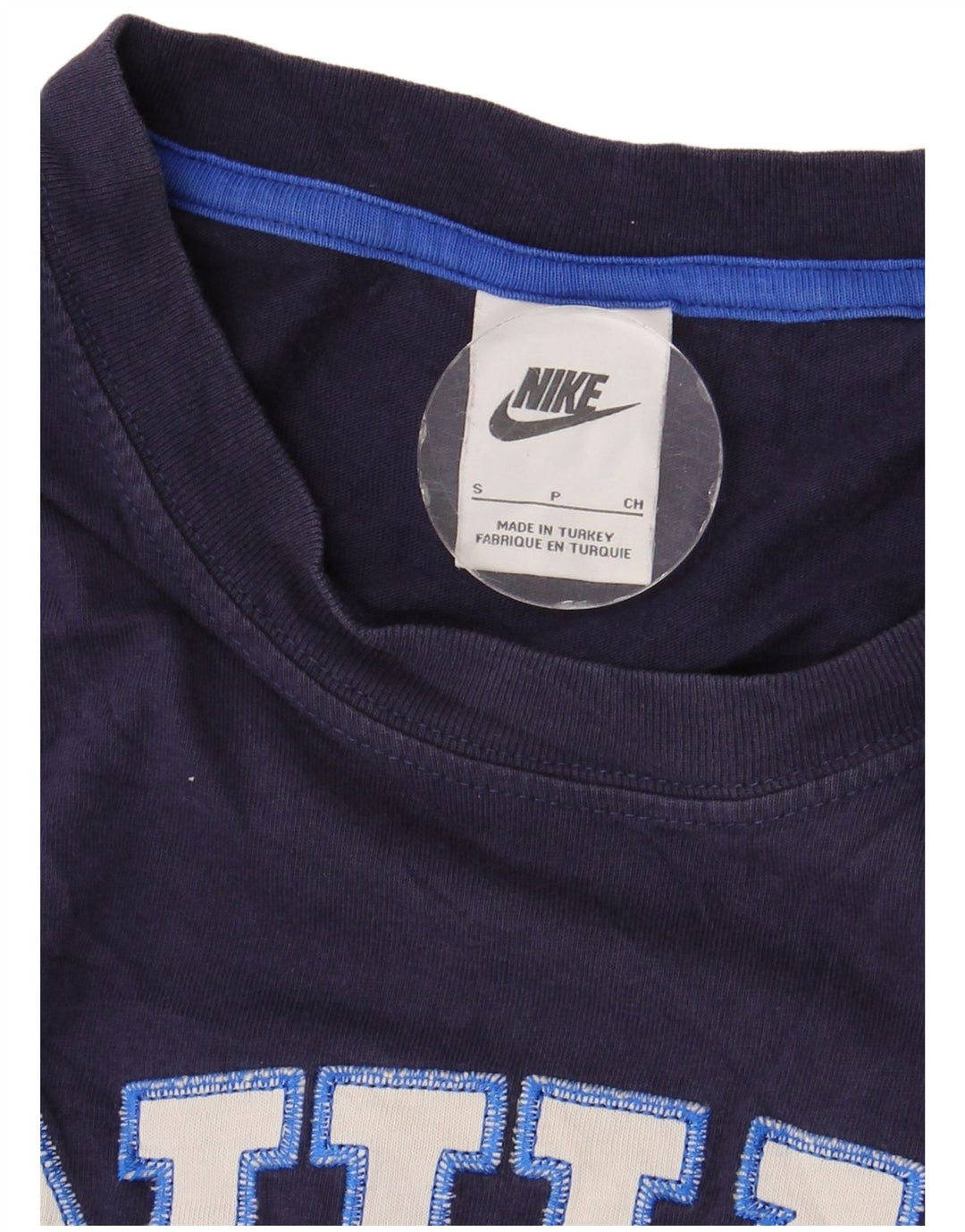 Мужская футболка с рисунком NIKE, маленькая, темно-синяя