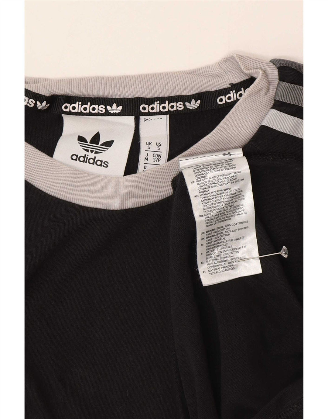 Adidas Мужская футболка Top Small Black Cotton