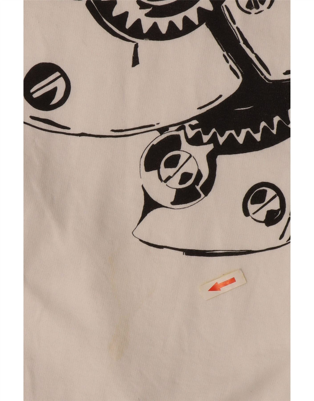 Мужской VINTAGE свитшот на молнии с рисунком, джемпер 2XL, белый хлопок