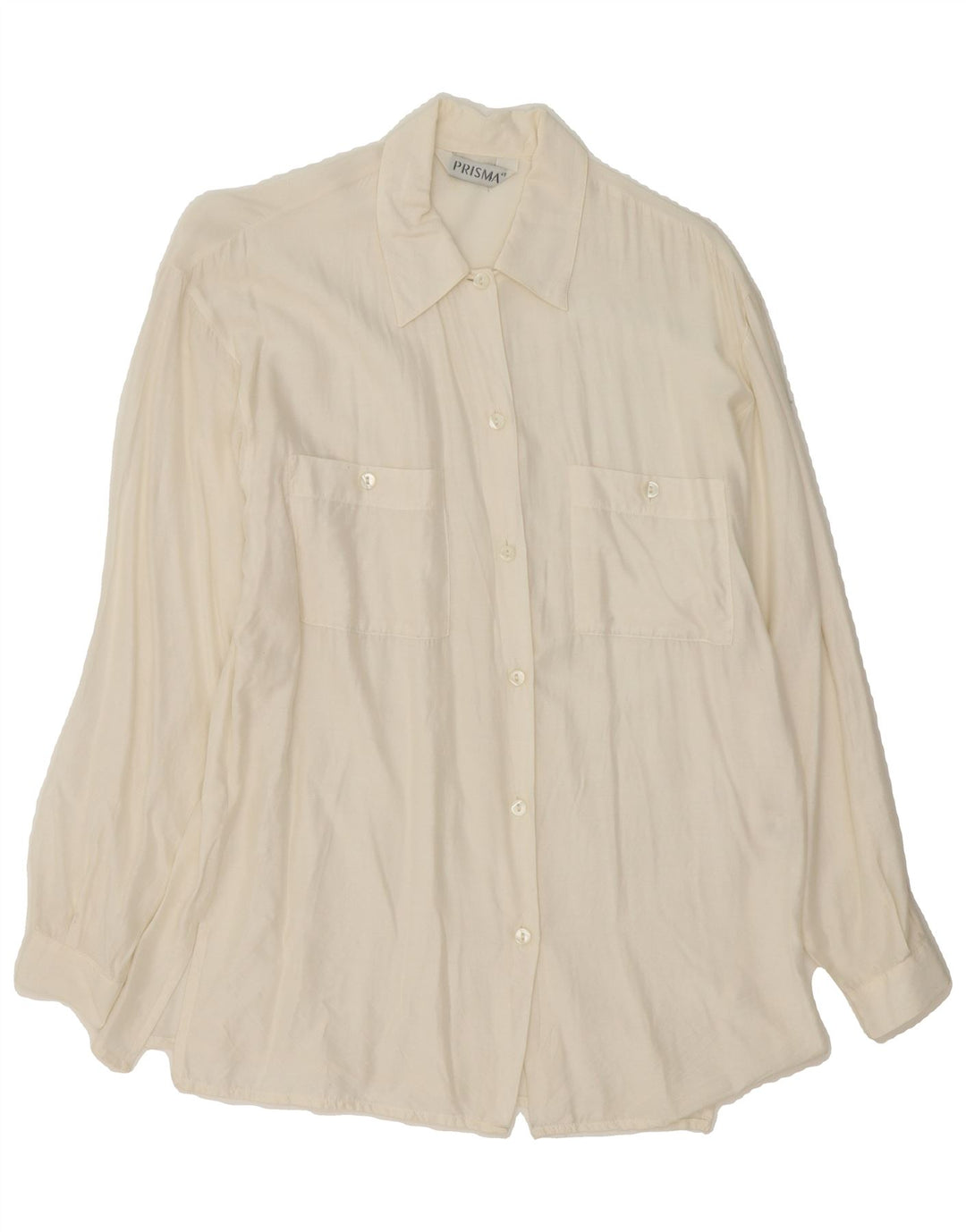 PRISMA Womens Shirt Blouse EU 40 Medium White Viscose Vintage Prisma and Second-Hand Prisma from Messina Hembry 
