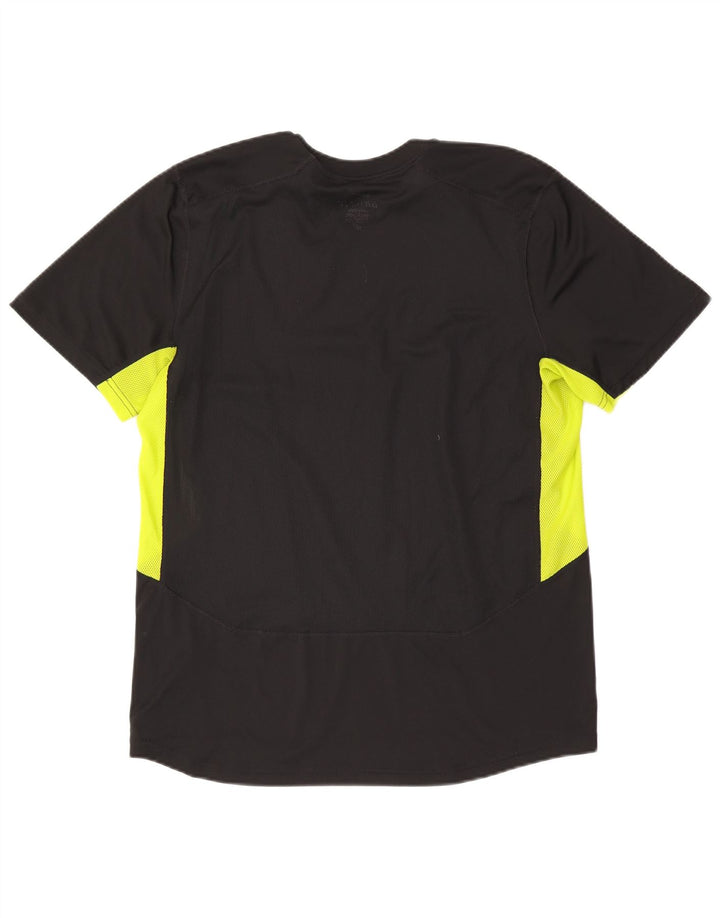 Мужская футболка Nike Dri Fit, большой черный полиэстер с цветными блоками