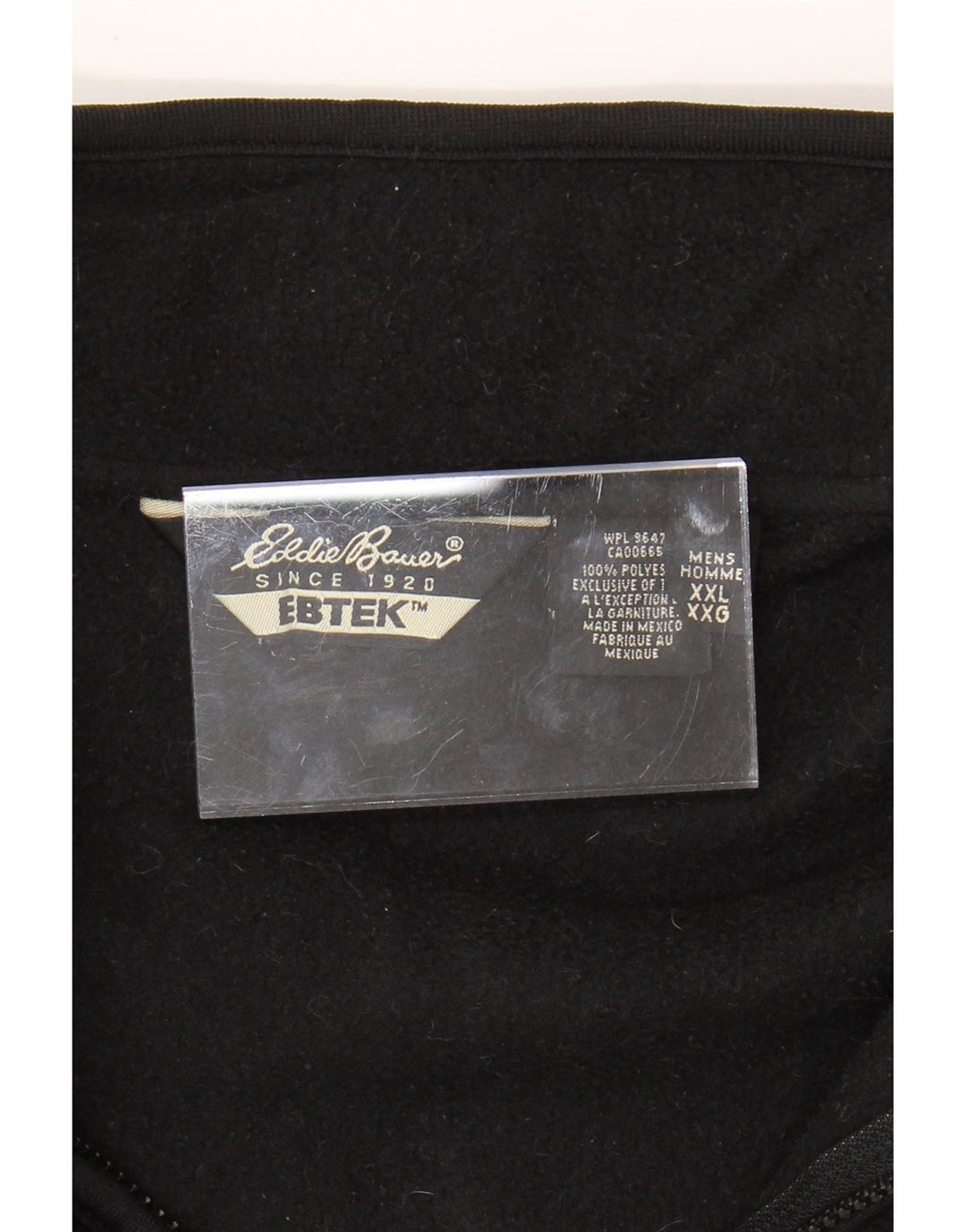 Мужской флисовый жилет свободного кроя EDDIE BAUER UK 44 2XL, черный полиэстер