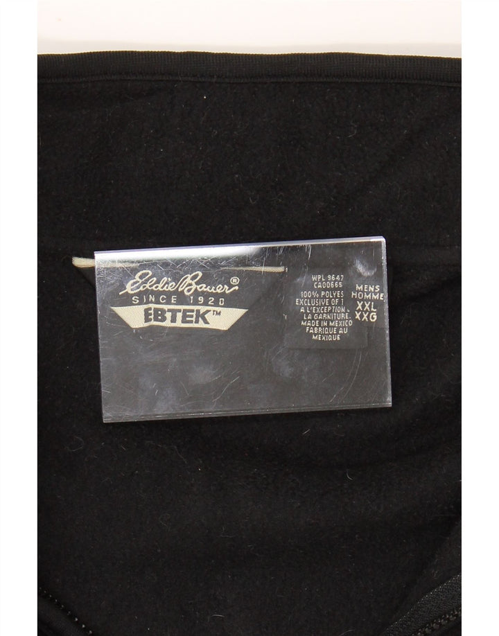 Мужской флисовый жилет свободного кроя EDDIE BAUER UK 44 2XL, черный полиэстер