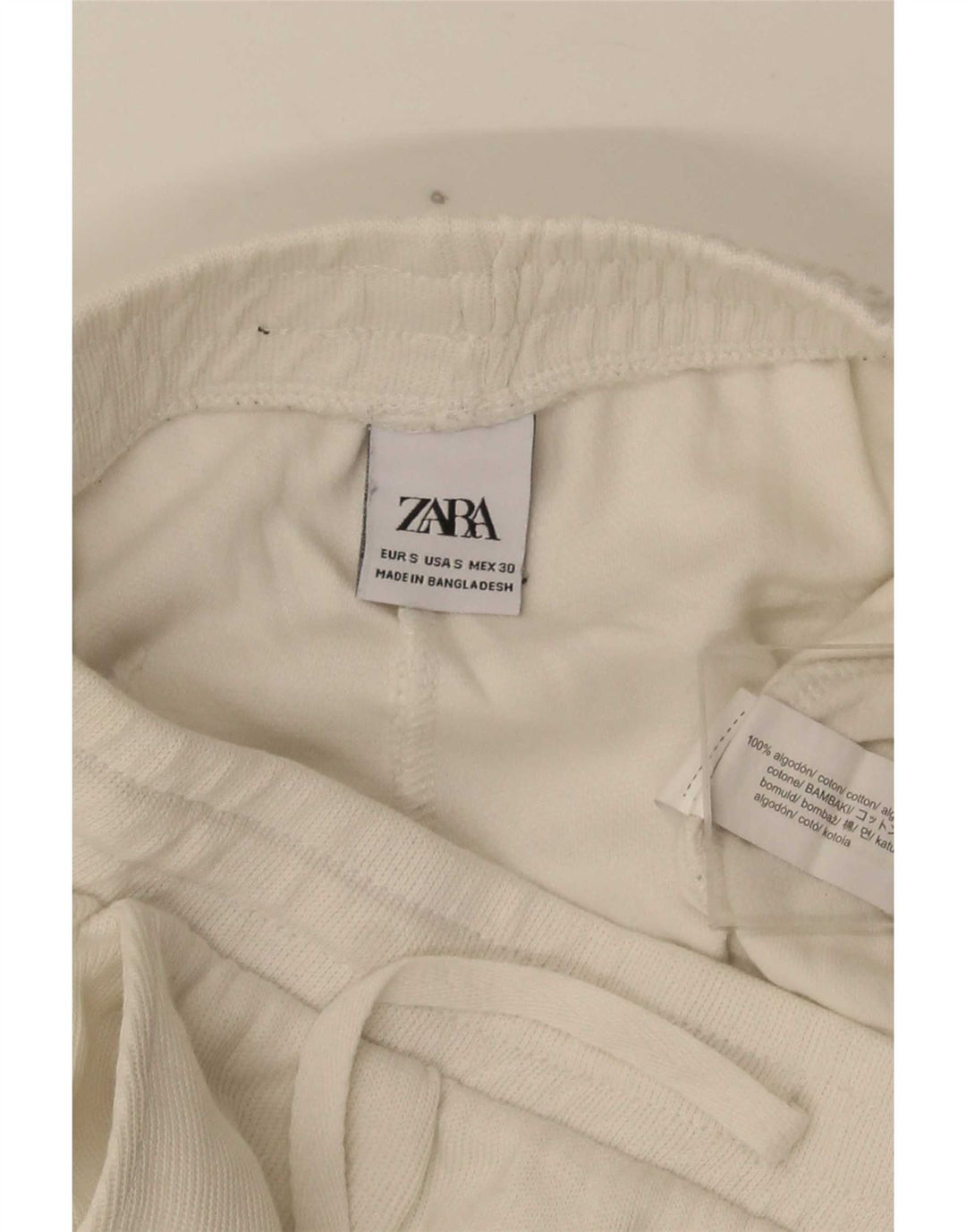 Мужские спортивные шорты Zara, маленькие белые хлопковые