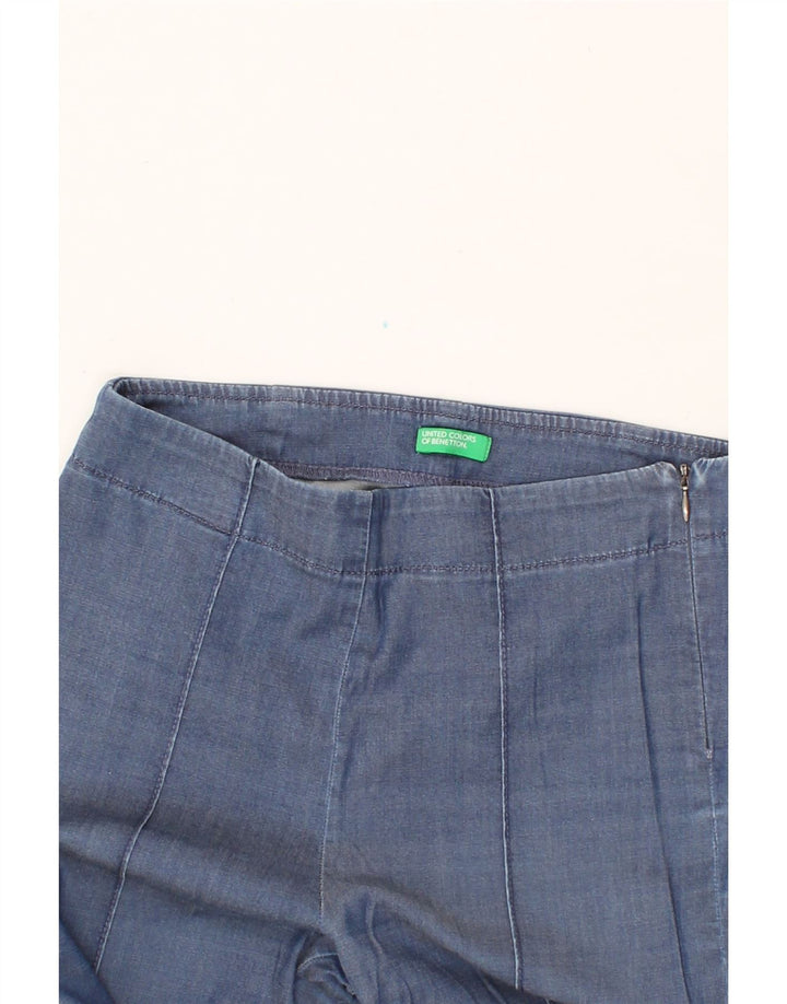 BENETTON Womens Slim Casual Trousers W26 L28  Blue Vintage Benetton and Second-Hand Benetton from Messina Hembry 