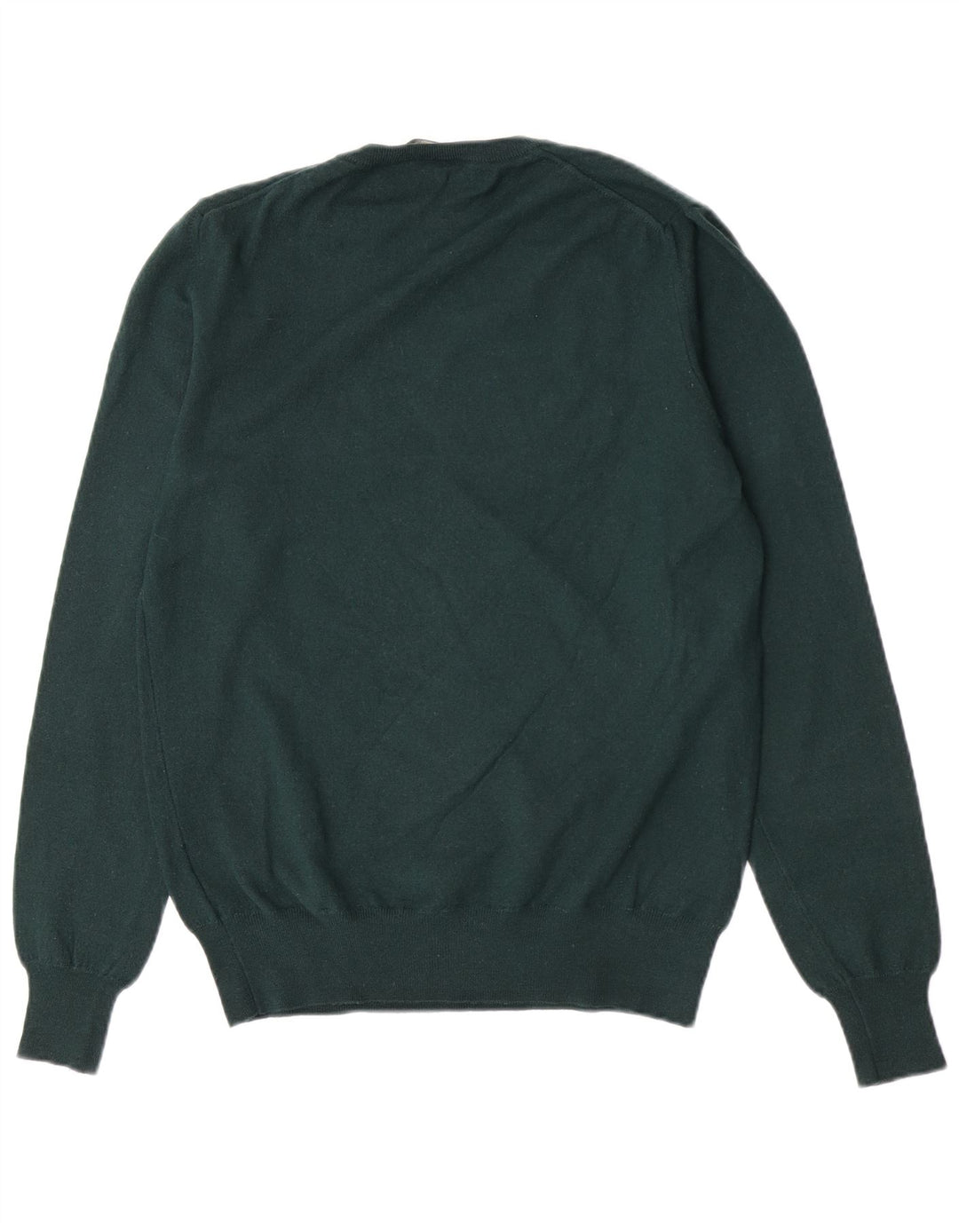 Женский джемпер стандартного кроя Fred Perry с круглым вырезом, Великобритания 14, большой зеленый цвет