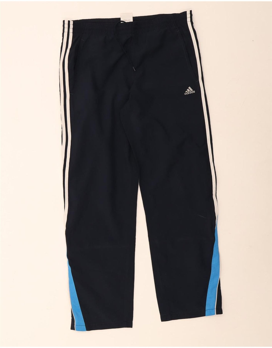 Мужские спортивные брюки Adidas, большие темно-синие, полиэстер с цветными блоками