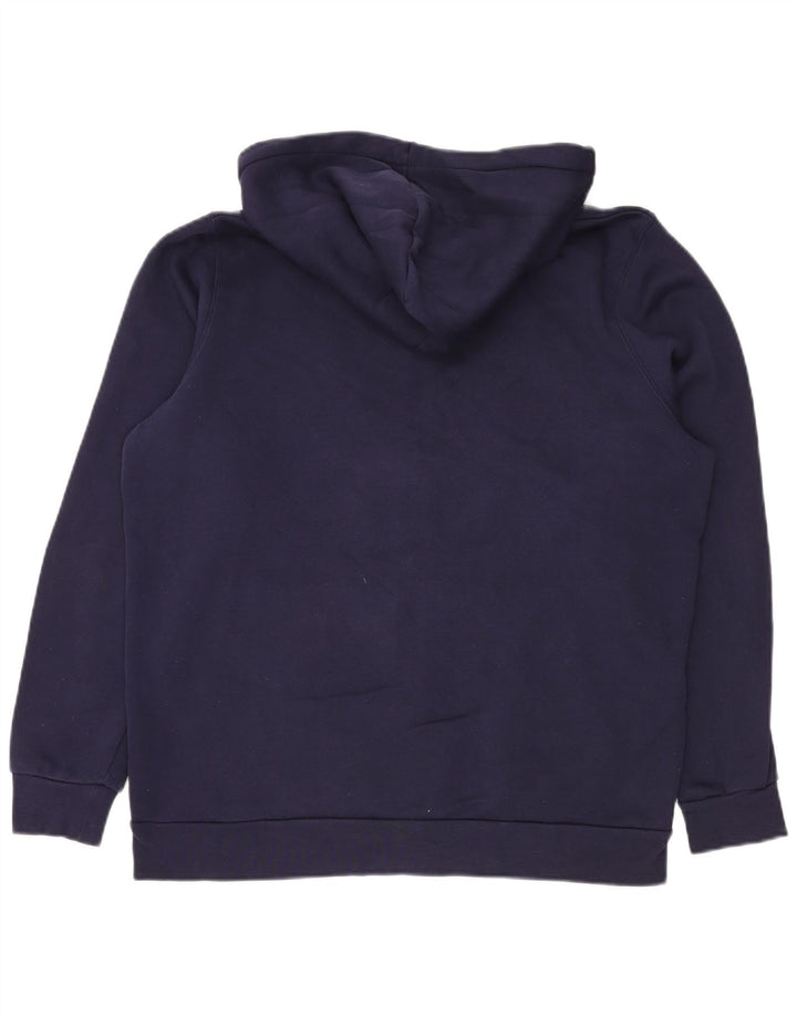 Мужской свитер с капюшоном на молнии с графическим рисунком Under Armour, средний, темно-синий, хлопковый