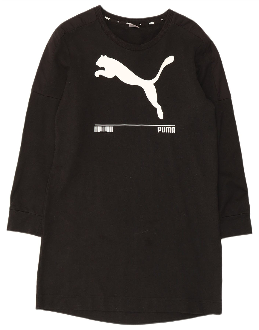 Женское платье-джемпер с рисунком Puma UK 10, маленькое черное