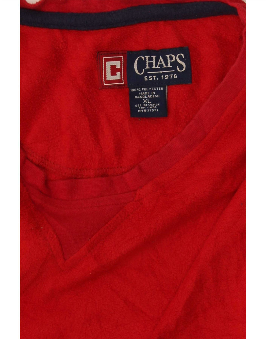 Мужской флисовый топ Chaps с длинным рукавом XL, красный полиэстер
