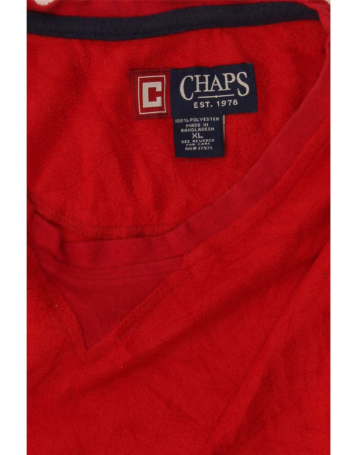 Мужской флисовый топ Chaps с длинным рукавом XL, красный полиэстер