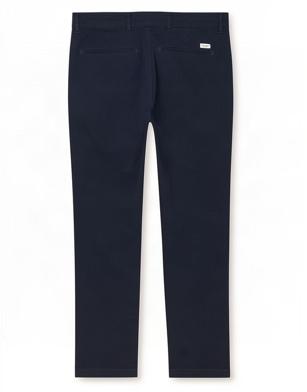 Jack & Jones Mens Slim Chino Trousers W30 L30 Navy Blue Cotton