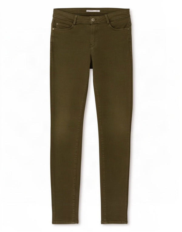Женские джинсы скинни Zara Trafaluc EU 40 Medium W30 L32 Хаки Хлопок