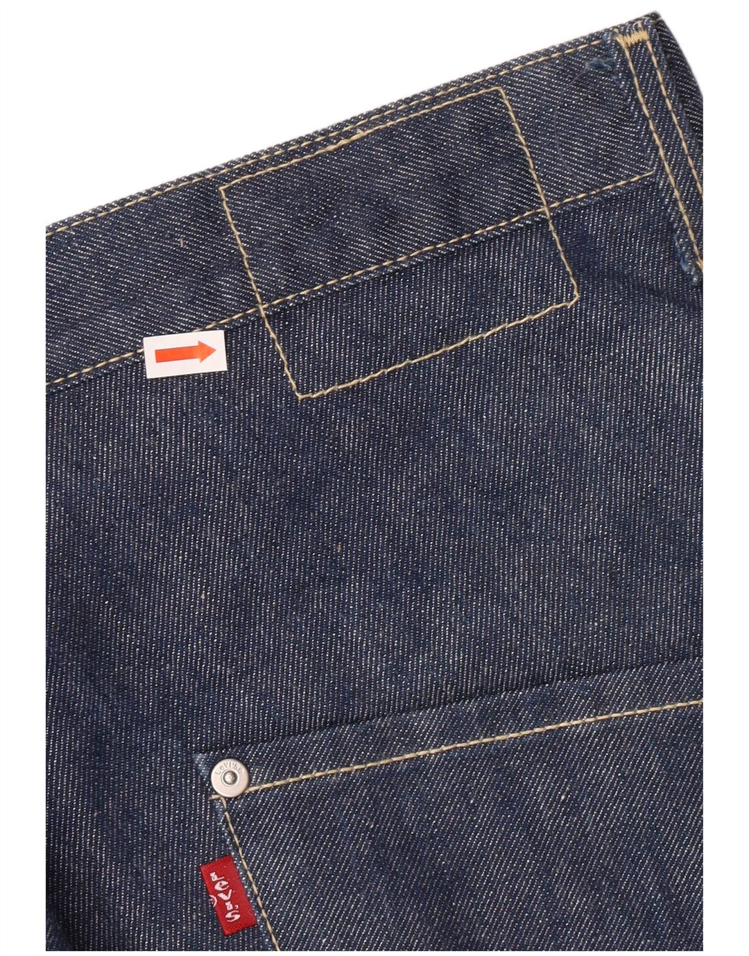 Мужские прямые джинсы LEVI'S 501 W32 L30 синие хлопковые классические